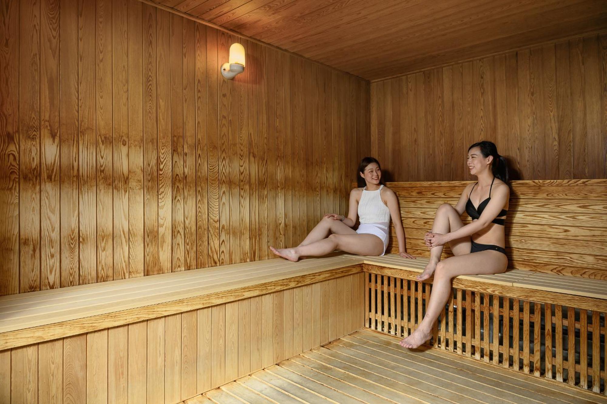 Evergreen Resort Hotel - Jiaosi Jiaoxi Dış mekan fotoğraf Sauna